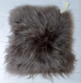 Chair Pad Icelandic Sheepskin, Taupe, Long Wool.