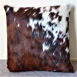 Brown-White Cowhide Cushion (305)