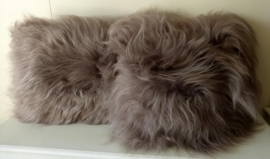 Mole Brown Icelandic sheepskin Cushion