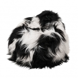 Spotted Icelandic Sheepskin Bean Bag