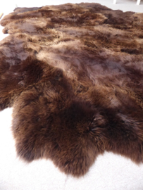Brown Sheepskin Rug, +/- 220 x 300 cm (9)