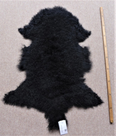 Black Curly Mongolian Sheepskin (3654)