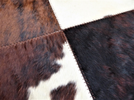 Brown-White Patchwork Cowhide Rug, 200 x 290 cm (1)