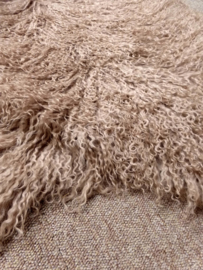 Beige Curly Mongolian Sheepskin (28)