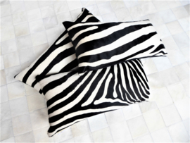 Zebra Printed Cowhide Cushion (6)