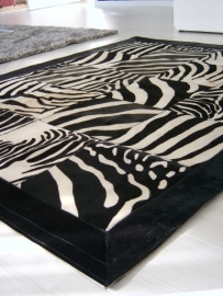 Zebra Patchwork Rug