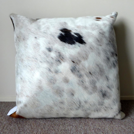 Brown-White Cowhide Cushion (26)