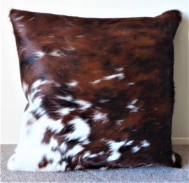 Brown-White Cowhide Cushion (301)