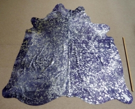 Silver on Light Purple Cowhide M