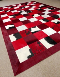 Red Harmony Patchwork Tapijt, 200 x 300 cm