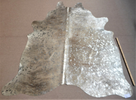 Silver on Light Beige Brindle Cowhide L/XL (7)