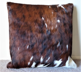 Brown-White Cowhide Cushion (302)