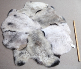 Mélange Shorn Sheepskin Rug, +/- 160 x 170 cm (6)
