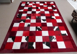 Red Harmony Patchwork Tapijt, 200 x 300 cm