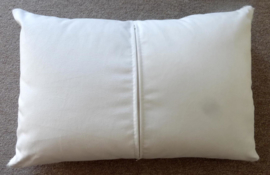 White Cowhide Cushion
