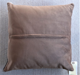 Brown-White Cowhide Cushion (105)