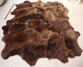 Brown Sheepskin Rug, +/- 200 x 250 cm (35)