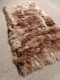 Beige Schapenvacht Tapijt, 65 x 130 cm