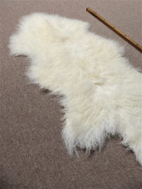 White Curly Mongolian Sheepskin (3662)