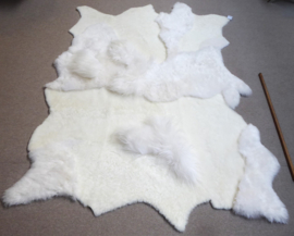 White Blizzard Sheepskin Rug, +/- 160 x 210 cm (502)