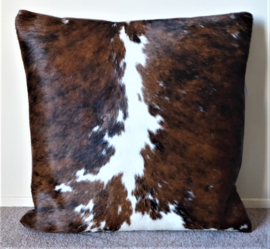 Brown-White Cowhide Cushion (309)