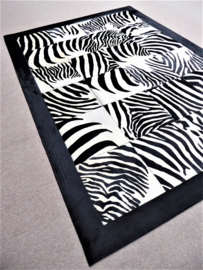 Zebra Patchwork Rug, 140 x 200 cm