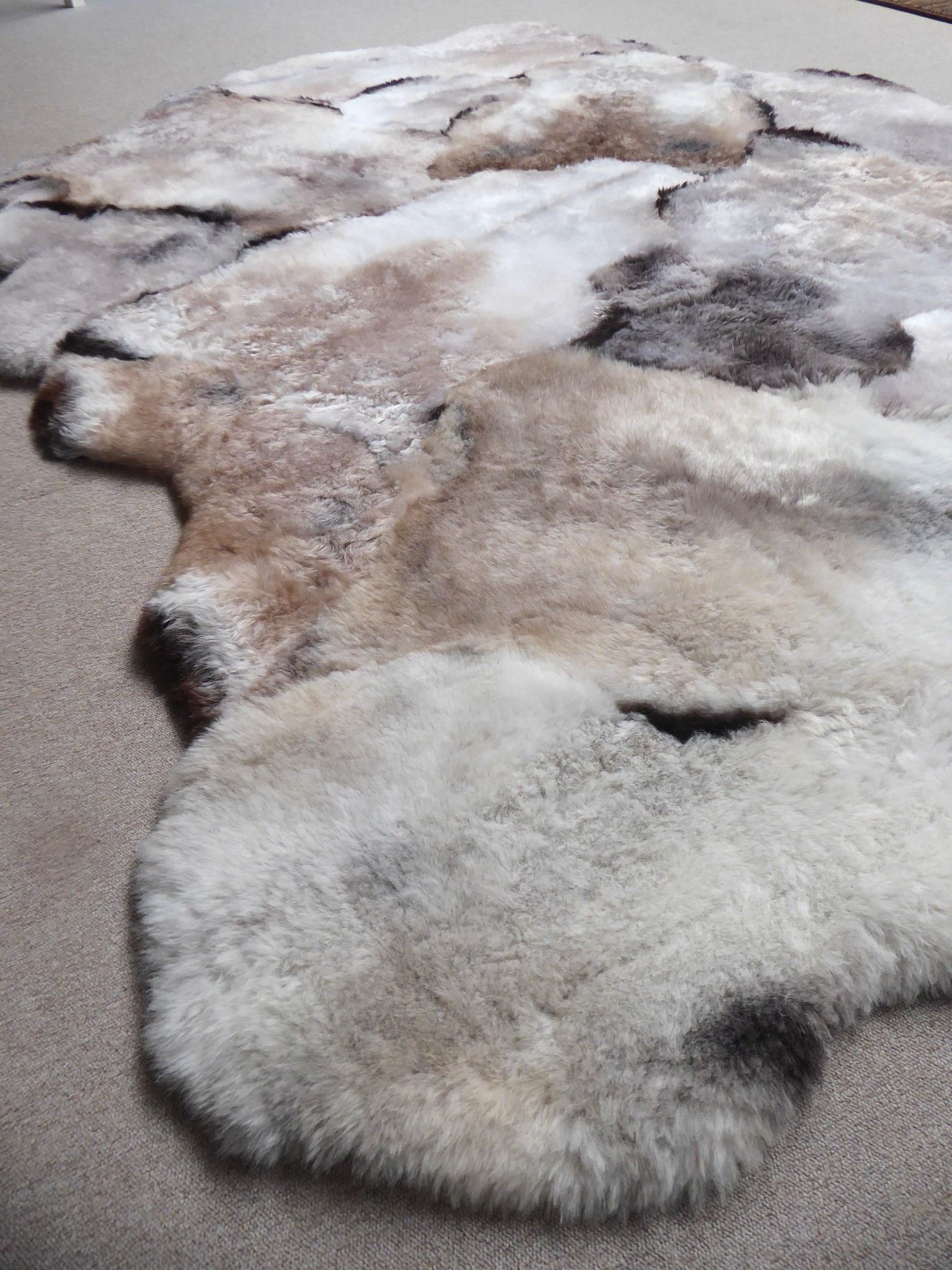 Mélange Shorn Sheepskin Rug , +/- 180 x 260 cm (8)