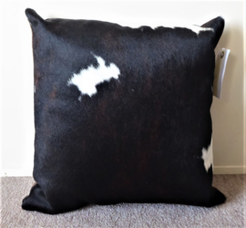 Brown-White Cowhide Cushion (36)