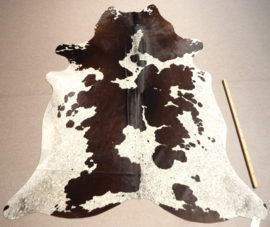 Dark brown/Black-White Cowhide L (61)
