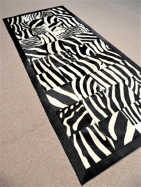 Zebra Patchwork Rug, 90 x 210 cm