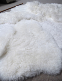 White Blizzard Sheepskin Rug, +/- 150 x 200 cm (131)