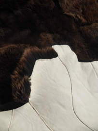 Brown Sheepskin Rug, +/- 200 x 250 cm (35)
