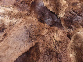 Brown Sheepskin Rug, +/- 200 x 250 cm (26)