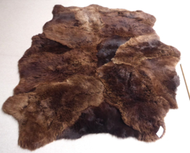 Brown Sheepskin Rug, +/- 200 x 250 cm (26)