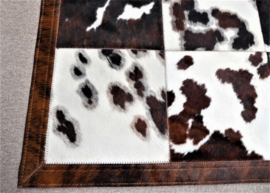 Tri-Colourred Cowhide Rug, 190 x 250 cm