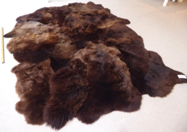 Bruin Schapenvacht tapijt, +/- 200 x 265 cm (10)