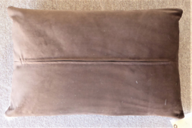 Brown-White Cowhide Cushion (112)