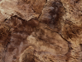 Brown Sheepskin Rug, +/- 200 x 250 cm (35)