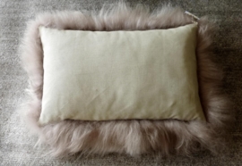 Mole Brown Icelandic sheepskin Cushion
