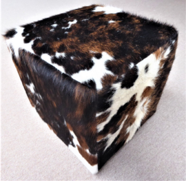 Tri-Coloured Cowhide Ottoman (5)