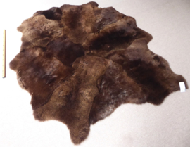 Brown Sheepskin Rug, +/- 170 x 215 cm (25)