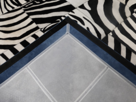 Zebra Patchwork Rug, 200 x 290 cm