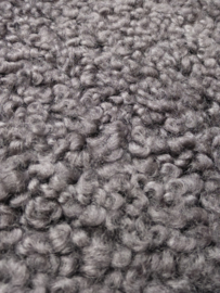 Shorn Curly Grey Sheepskin M (11)