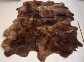 Brown Sheepskin Rug, +/- 200 x 250 cm (35)