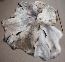 Mélange Shorn Sheepskin Rug, +/- 170 x 215 cm (94)