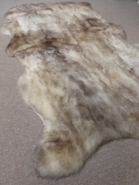 Beige Sheepskin Rug, Quadruple, 115 x 200 cm