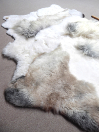 Mélange Blizzard Sheepskin Rug, +/- 135 x 190 cm (50)
