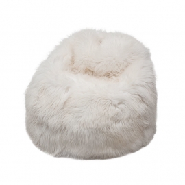 White Sheepskin Bean Bag