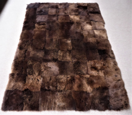 Brown Sheepskin Rug, 140 x 200 cm (40)