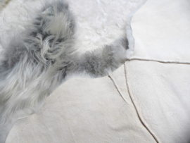 White-Grey Blizzard Sheepskin Rug, +/- 170 x 210 cm (12)